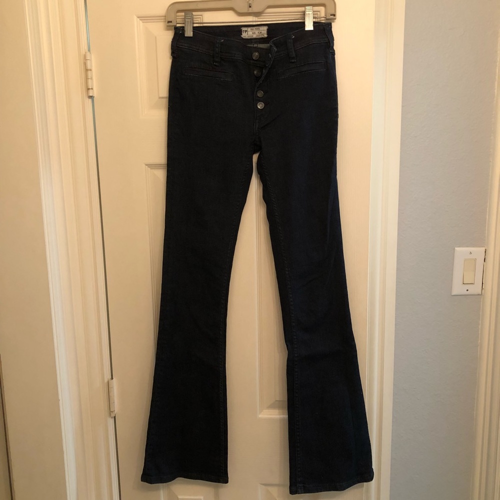 Free People size 24 dark wash flare jeans